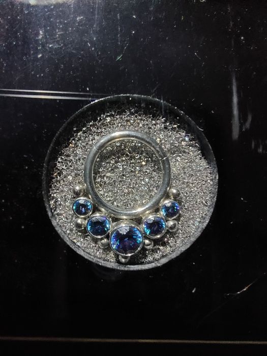 Piercing septo com cristais da Swarovski