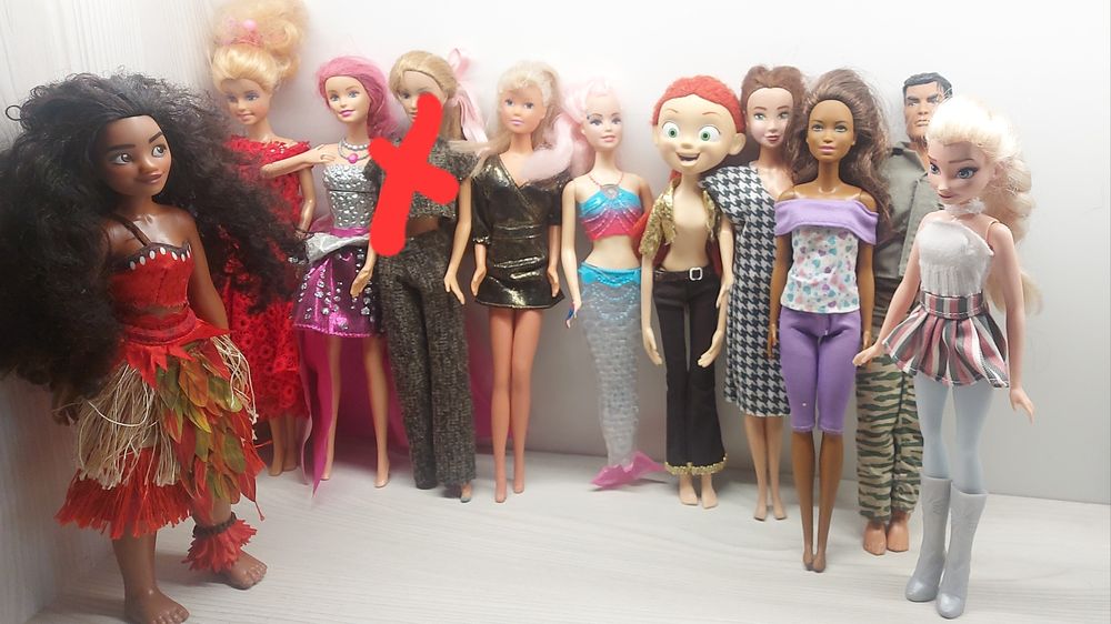 Барбі/ Кен/ Моана/ Ельза "Крижане серце"/ Джесі "Історія Іграшок"