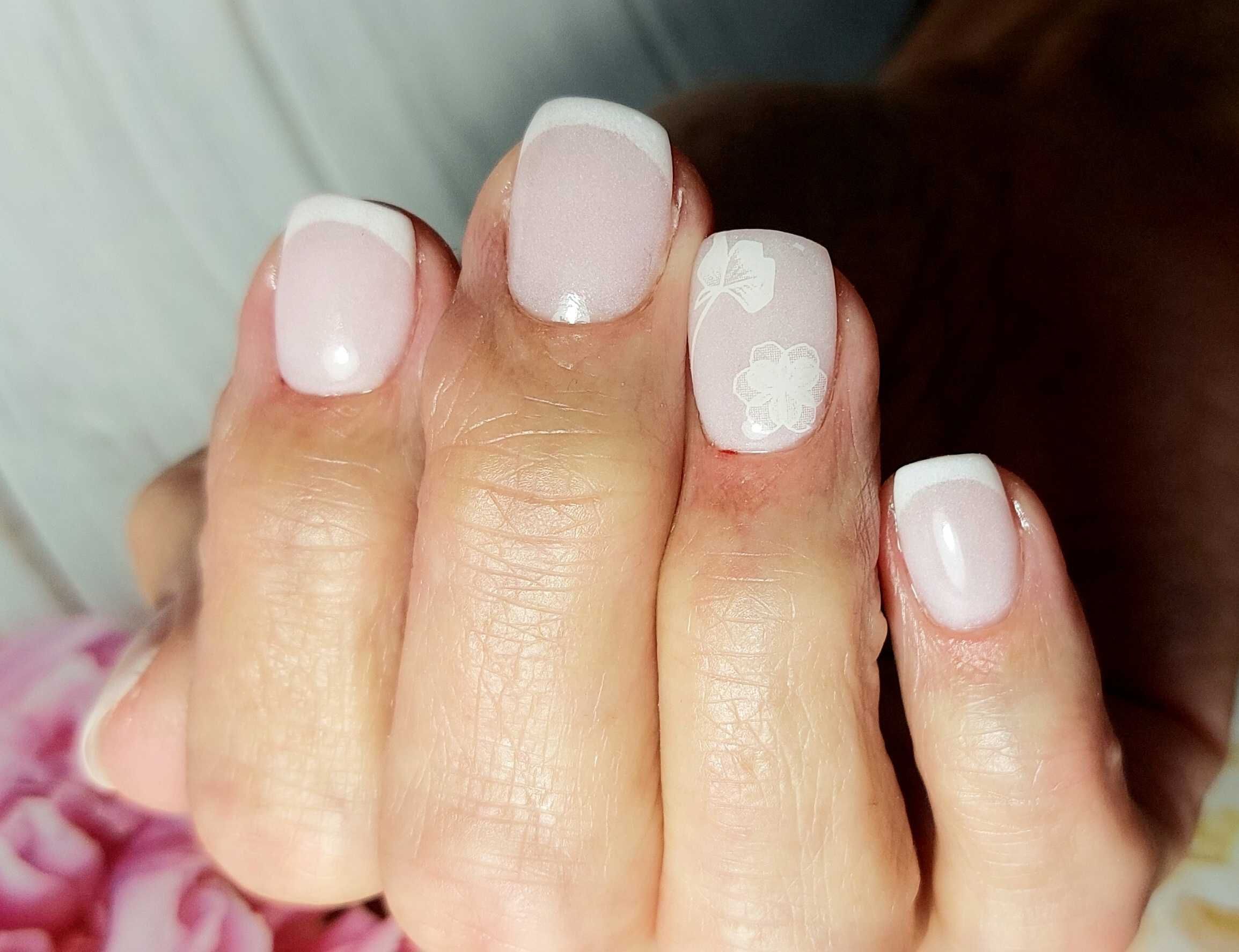 Manicure tytanowy/proszkowy trwałość 4 tyg!