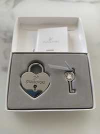 Swarovski Kłódka z kluczem heart lock with key