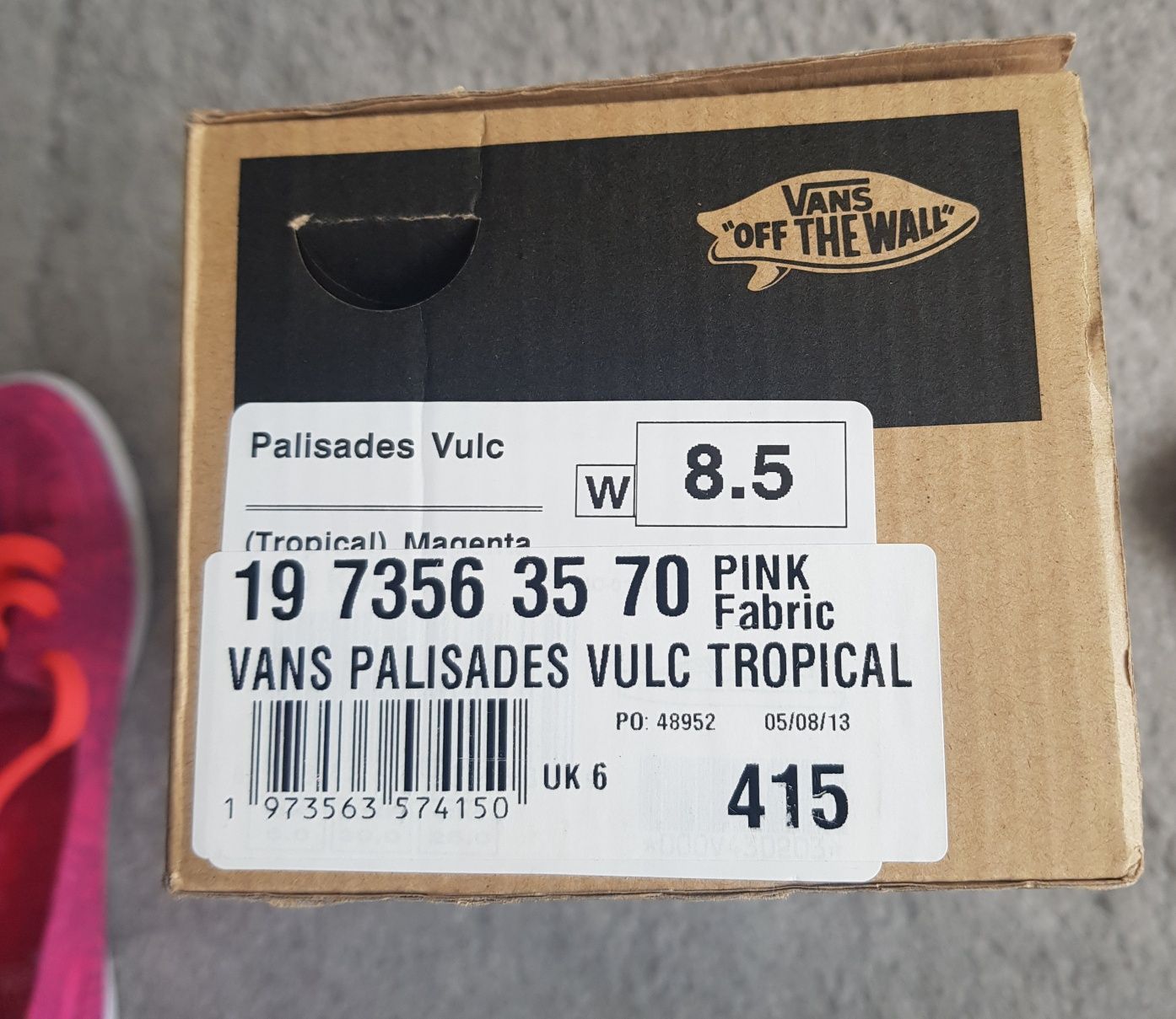 Trampki marki Vans rozmiar 39 różowe palmy