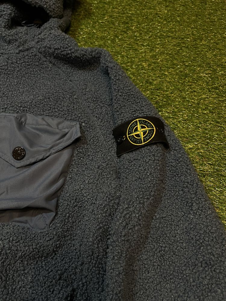 Stone Island sherpa,шерпа синяя стонй исланд,(мужская,женская унисекс)