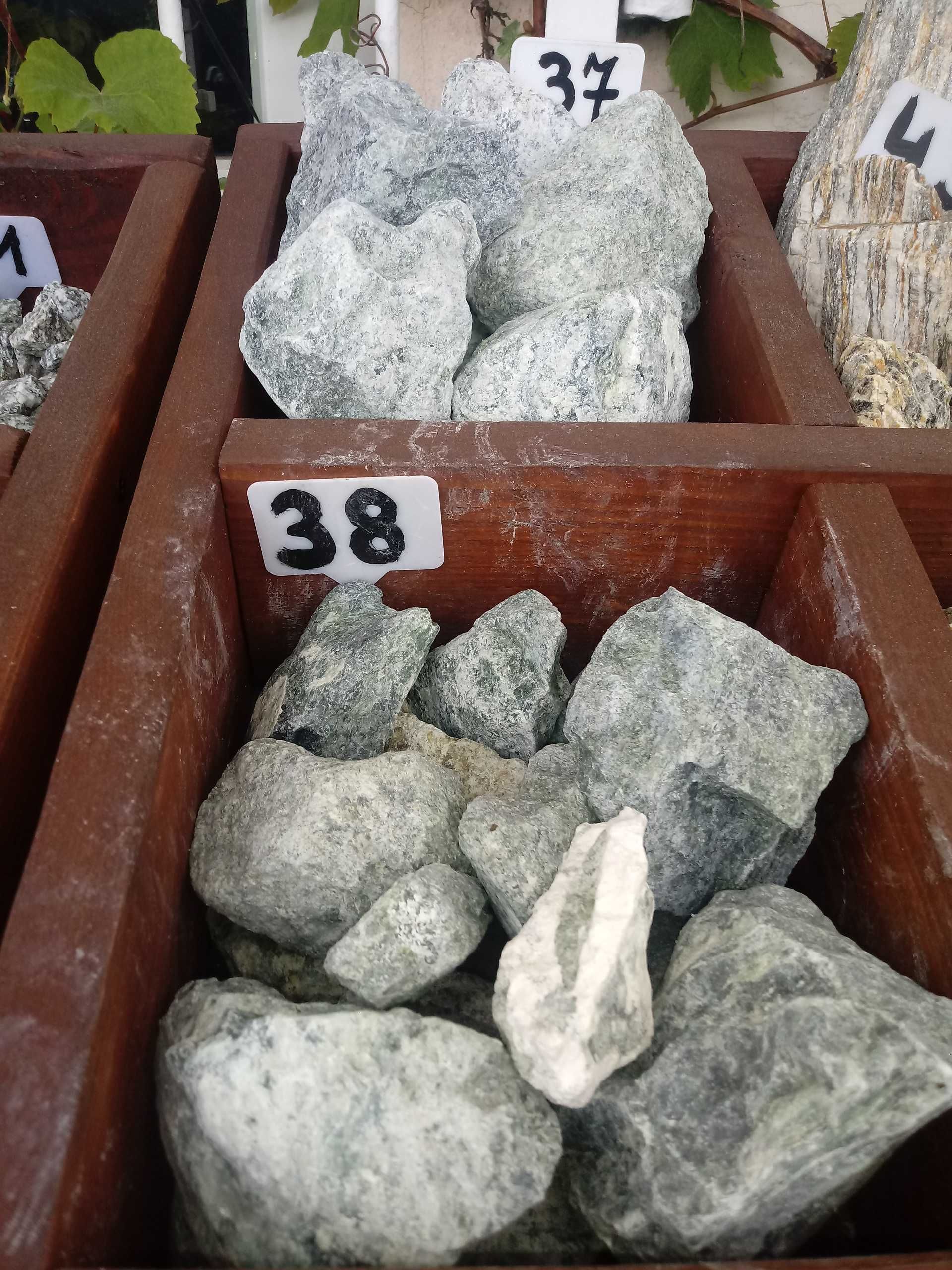 kamienie ozdobne Serpentynit Zielony grys, gabion, głaz, otoczak