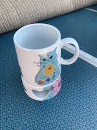 Caneca com suporte - Gatos