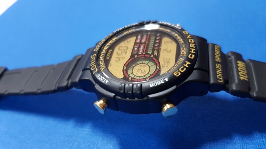 Lorus Sports Tachymeter 100m 10Bar Винтажные ретро часы