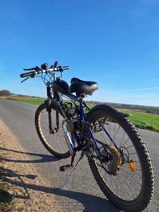 Rower z silnikiem spalinowym 80cc