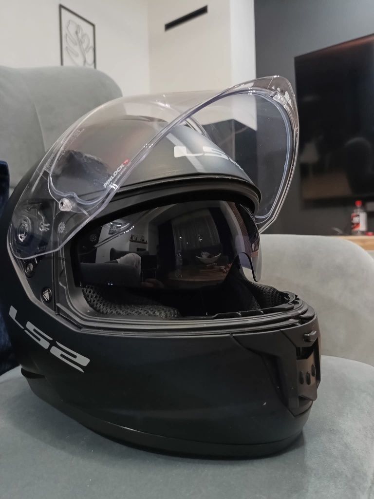 Kask LS2 Stream II rozmiar XS czarny mat z pinlockiem