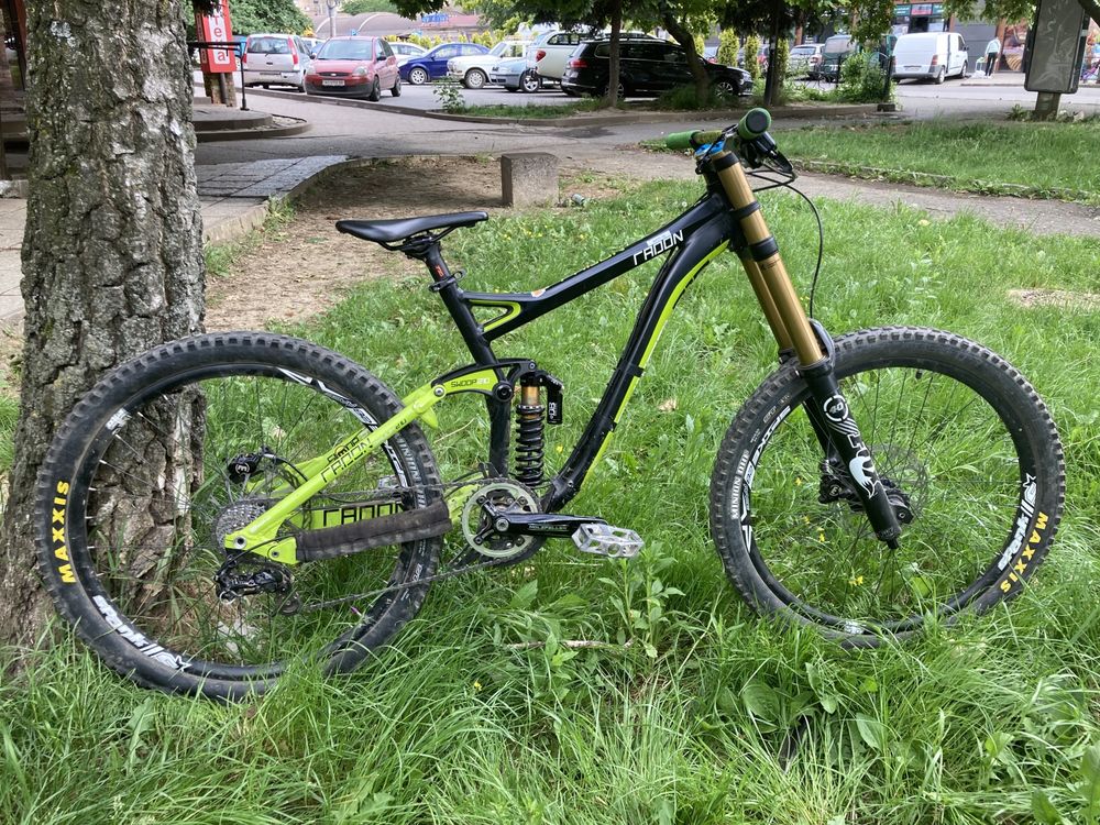 двохподвес radon swoop 210 fox spank magura sram shimano raceface