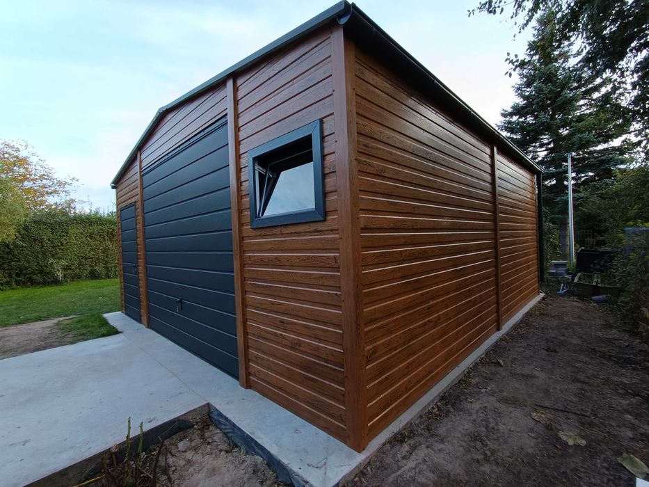 Garaz blaszany garaż blaszak garaże blaszane 6*6 7x5 na busa profil