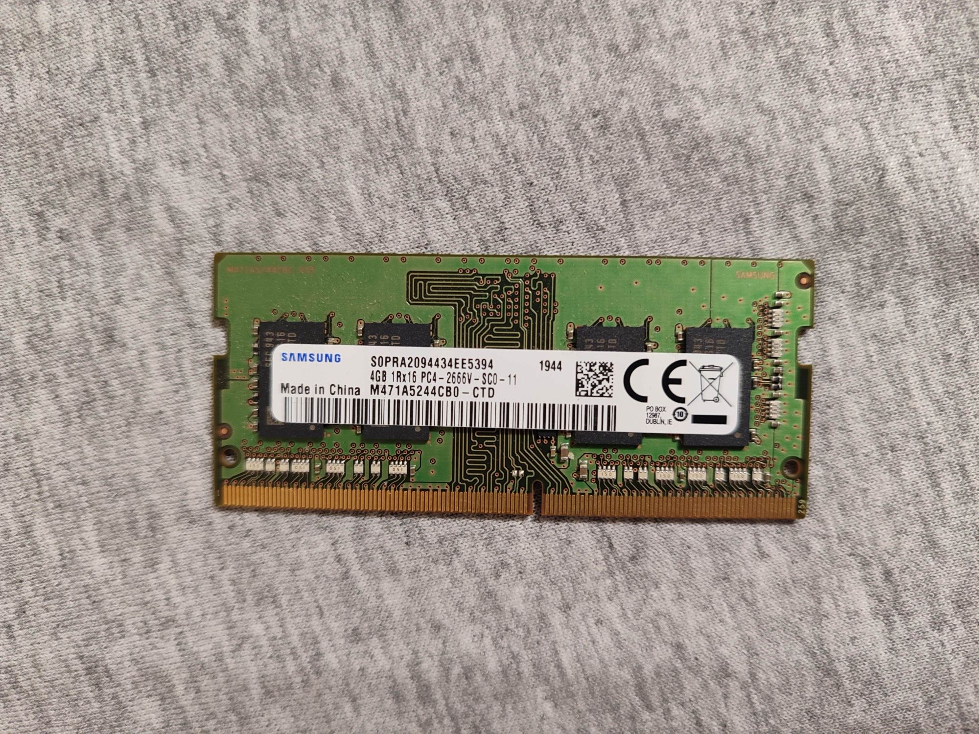 Samsung 4 gb ddr 4 2666 MHz для ноутбука оперативная память