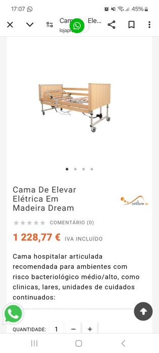 Cama De Elevar Elétrica Em Madeira Dream