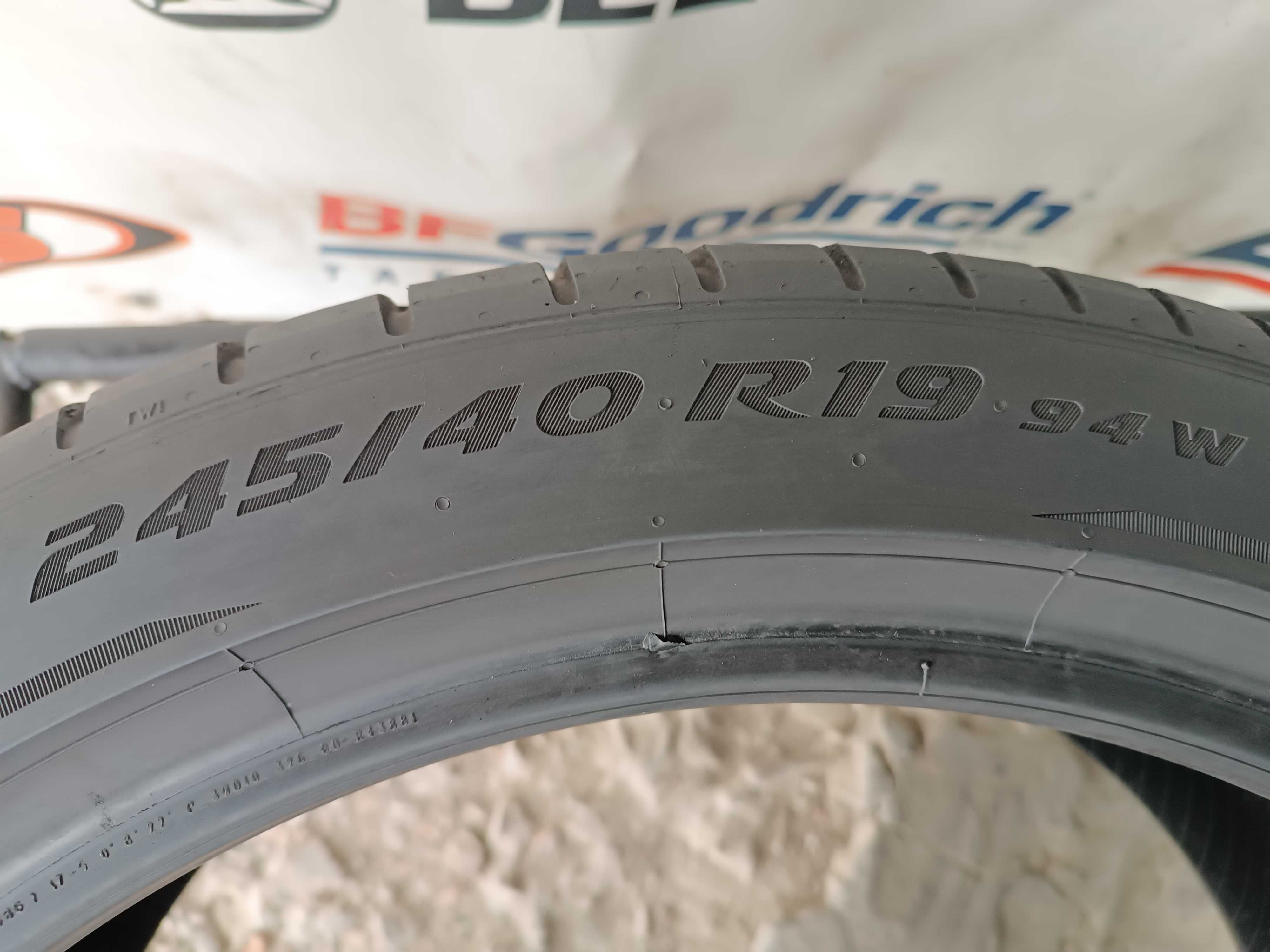Літні шини 245/40 R19 Pirelli p zero pz4	2021рік 6мм антипрокол