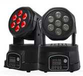 Ruchoma głowica światło sceniczne projektor LED WASH 7X10W RGBW 4in1