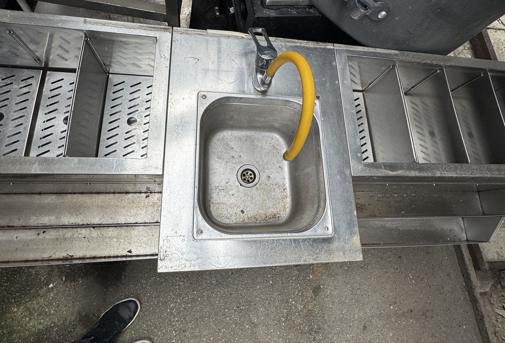 Станція бармена з мийкою робоче місце 200х600