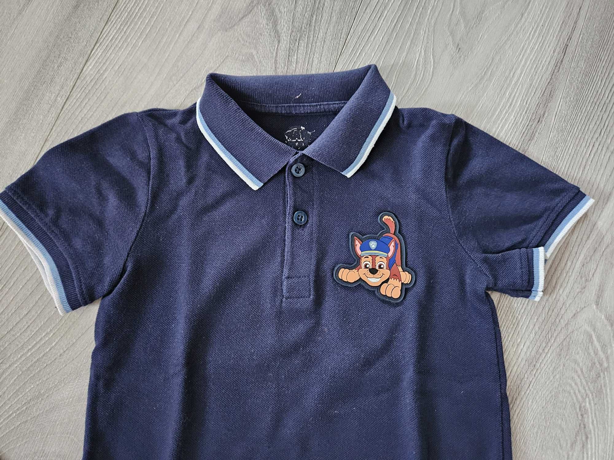 Chłopięcy T-shirt/ koszulka polo Psi Patrol 110