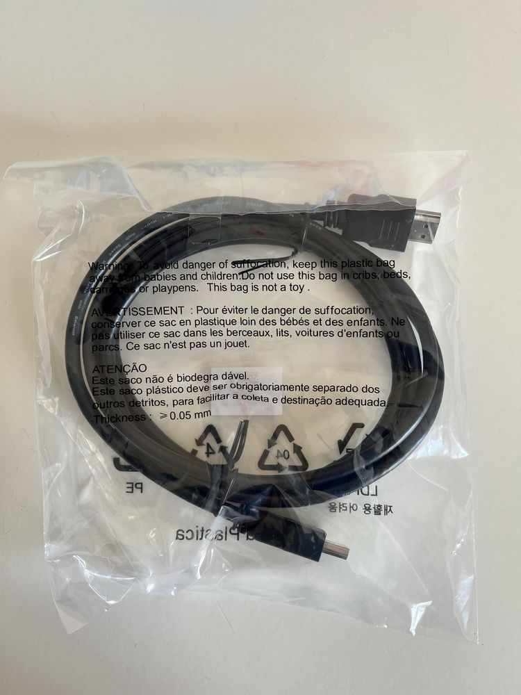 Cabo HDMI novo e embalado (Philips)