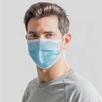 Маски для лица для защиты органов дыхания с зажимом для носа