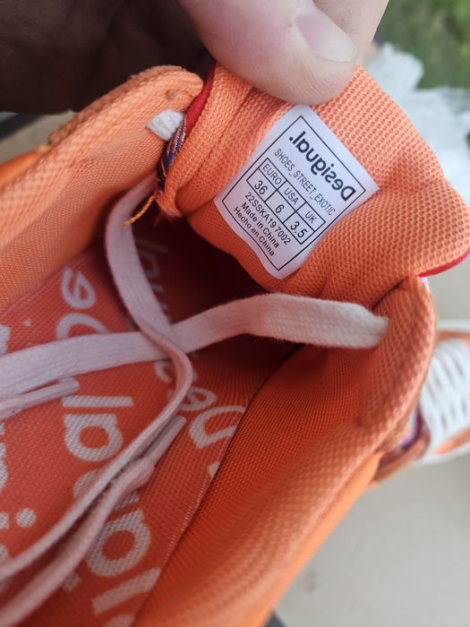 Desigual pomarańczowe sneakersy 36