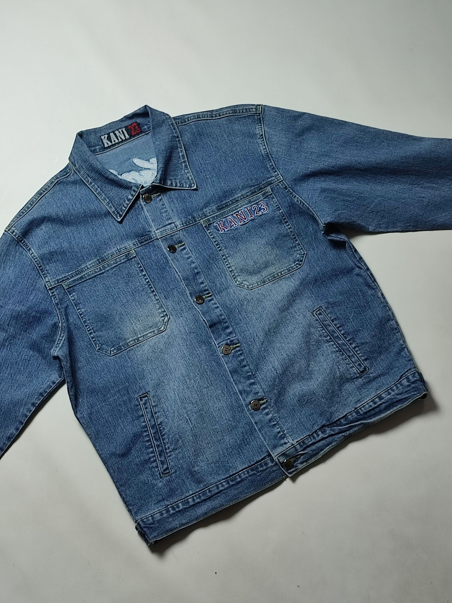 Куртка джинсовая Gap EUR M (р.46)бу ориг мужская синяя ветровка индиго