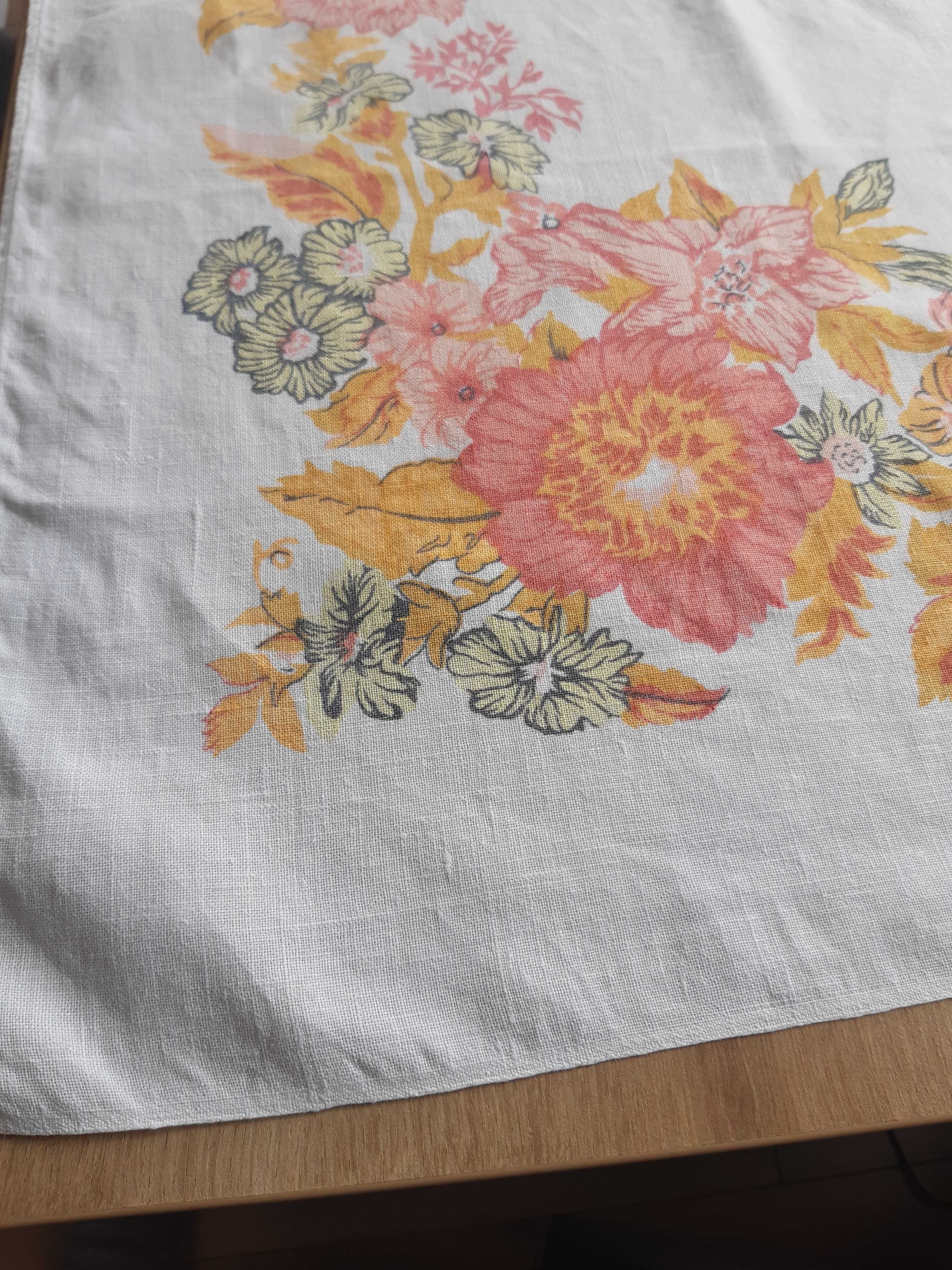 Obrus vintage peonie