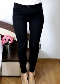 Levi's premium spodnie rurki czarne skinny 27 xs