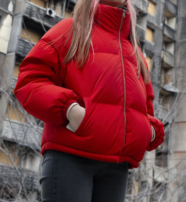 Червона зимова куртка | Красная зимняя куртка на девочку s-m united co