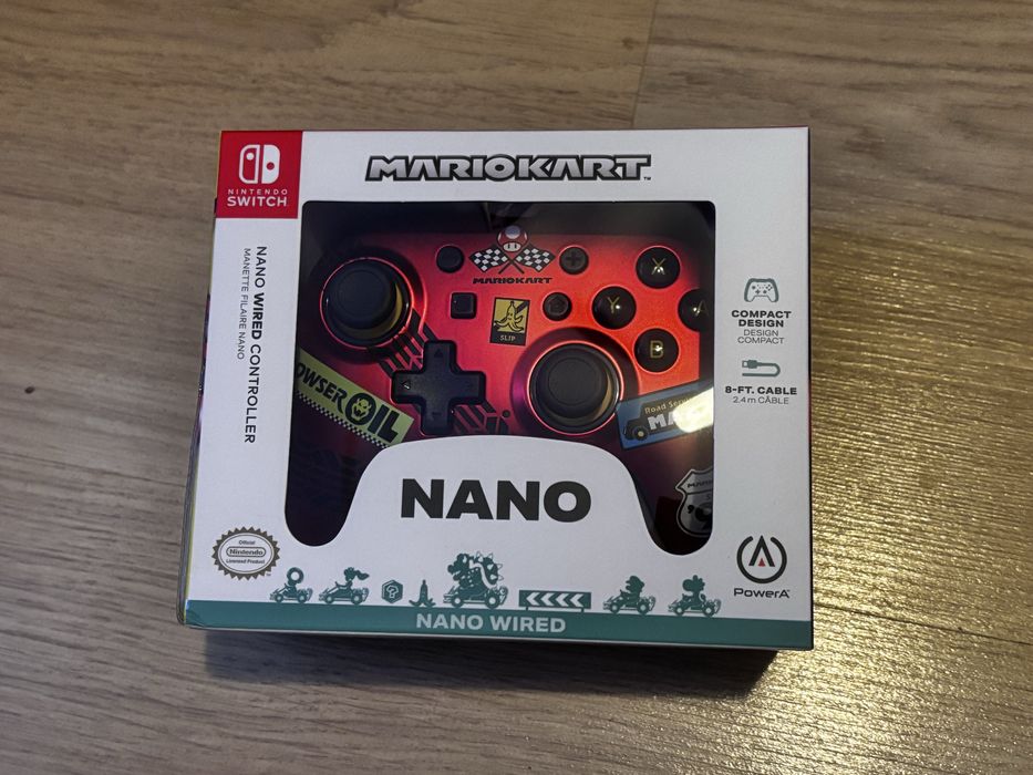 Pad, Controller, Power A Nano Mario Kart Nintendo Switch/OLED USB Nowy