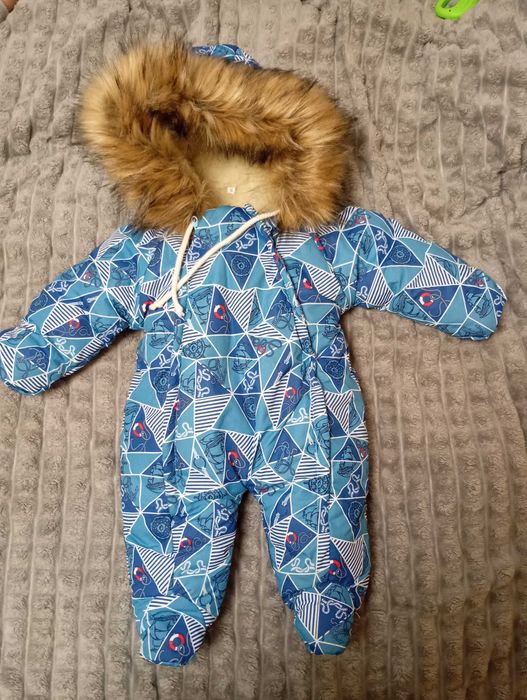 дитячий Зимовий комбінезон на овчині