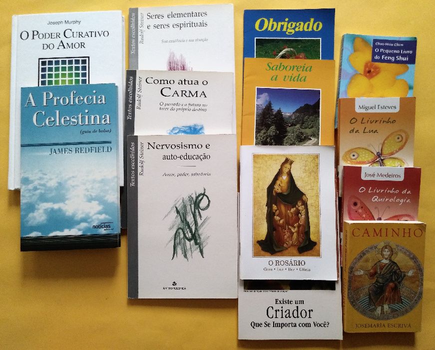 Livros de autoajuda (Quirologia, Feng Shui, Caminho, p. curativo amor