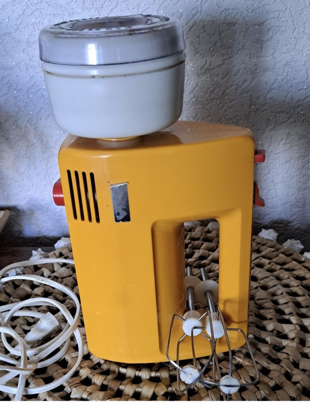 Vintage 2 robot kuchenny ubijak mikser z młynkiem PRL zabytek mieszadł