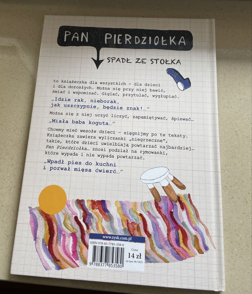 Książka Pan Pierdziołka spadł ze stołka