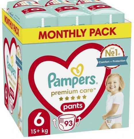 Pieluchomajtki Pampers Premium Care Pants rozmiar 6 15-25 kg 93 szt.
