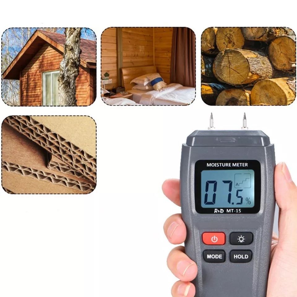 Medidor Digital de humidade em madeira MT15