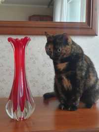 Piękny szklany wazon.