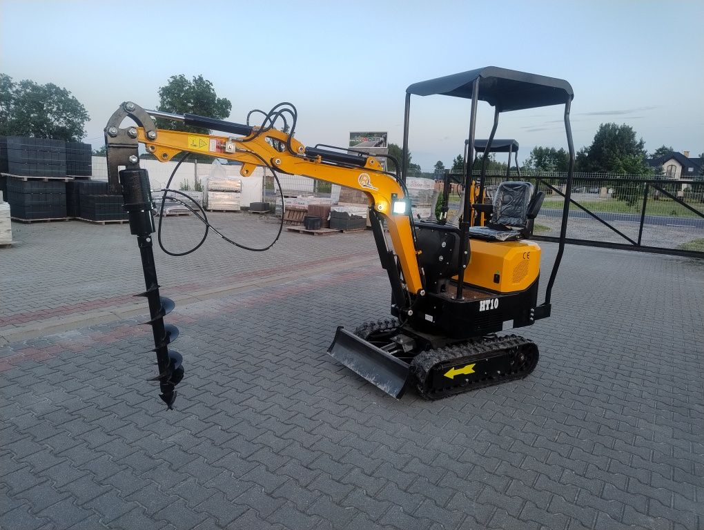 Minikoparka HT10 Fabrycznie NOWA, Diesel KOOP b. Oszczędna, waga 1 ton