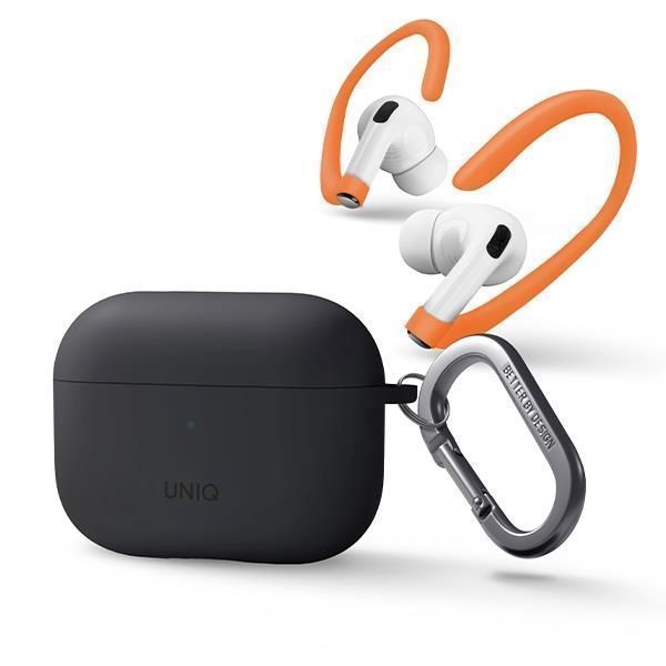 Etui Nexo AirPods Pro 2 Gen z Akcesoriami - Ochrona Silicone Szary