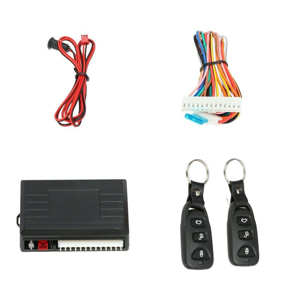 Kit fecho central universal automóvel com 2 comandos NOVO