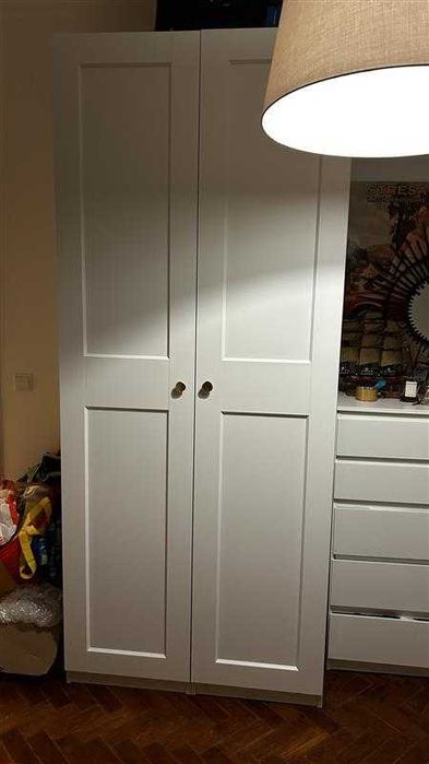 2 Roupeiros IKEA PAX -50×58×236cm+portas+sapateiras+varões+prateleiras
