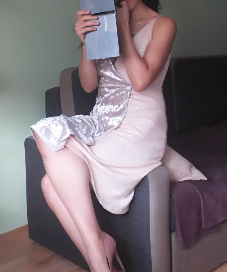Sukienka elegancka midi M L 38 40