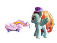 MLP figurka Rainbow Dash kucyk konik z wózkiem My Little Pony 18