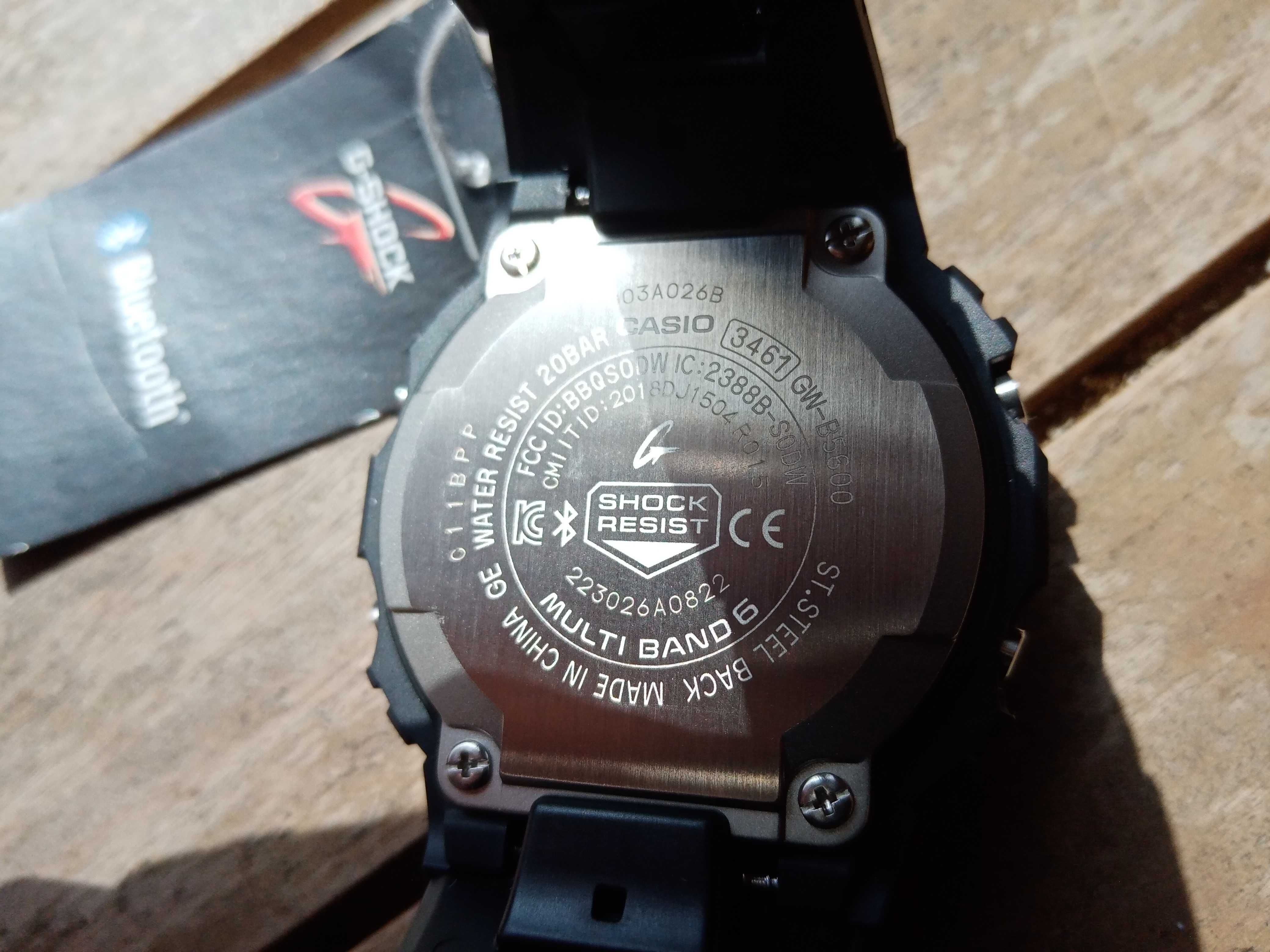 Casio G-Shock GW-B5600BC All Black Solar/Bluetooth - Novo e Original
