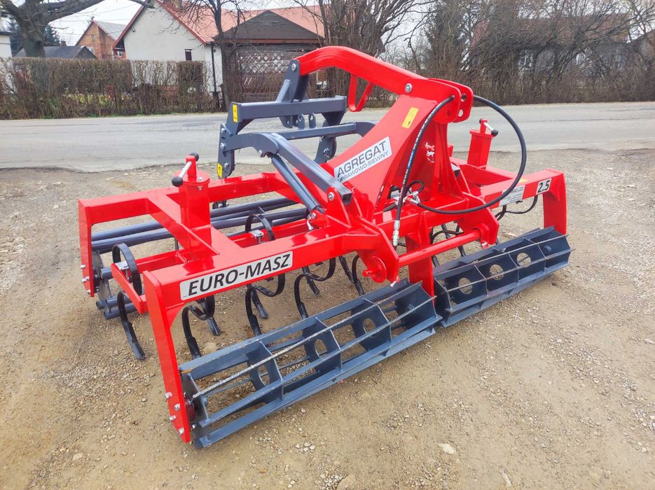 PROMOCJA agregat Uprawowo-siewny 2,5/2,7/3m EURO-MASZ od ręki