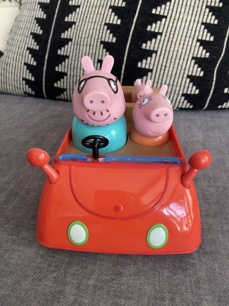 Autko czerwony samochód Świnka Peppa  TM Toys push & go