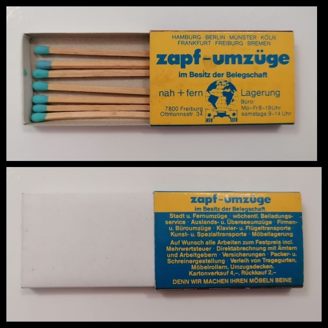 Set de 6 caixas fósforos de publicidade a restaurante, disco bar, etc
