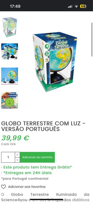 Candeeiro globo terrestre