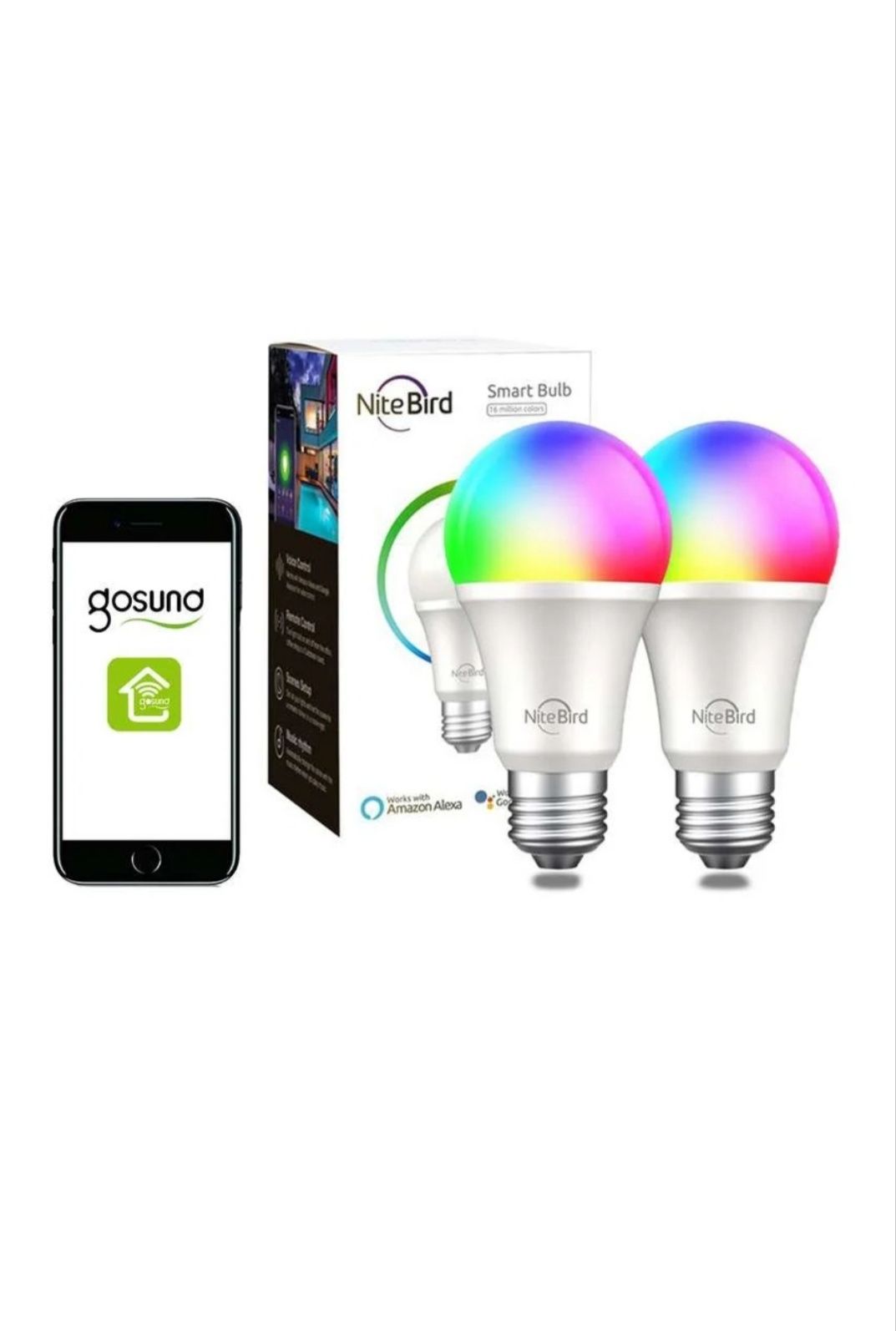 Gosund Smart żarówka LED Nite Bird WB4 - 2 szt. (RGB) E27