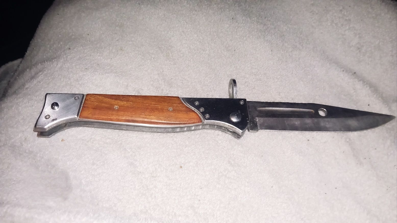 Bagnet składany nóż Ak47 ZSRR CCCP AK-47 AUTOMAT sprężynowy MEGA duży
