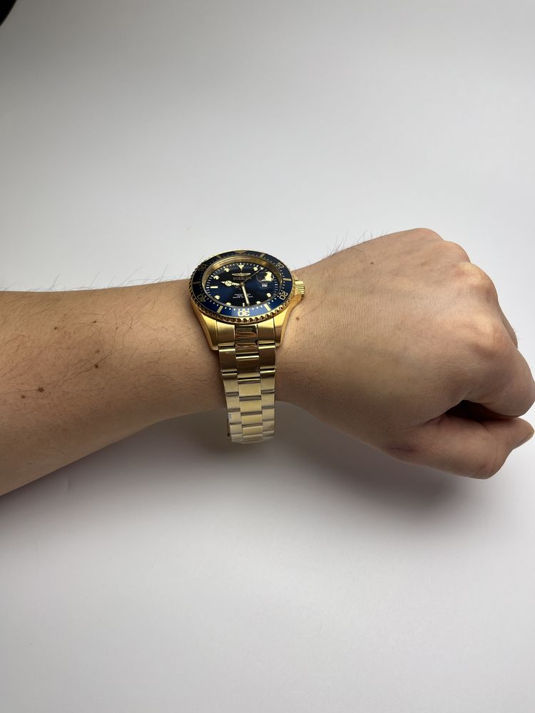 годинник invicta 23388, invicta pro diver, золотисті інвікта Ø43мм