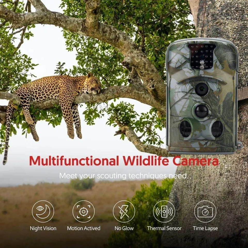 Охотничья камера ночного видения 20 МП 1080P HD, фотолофушка