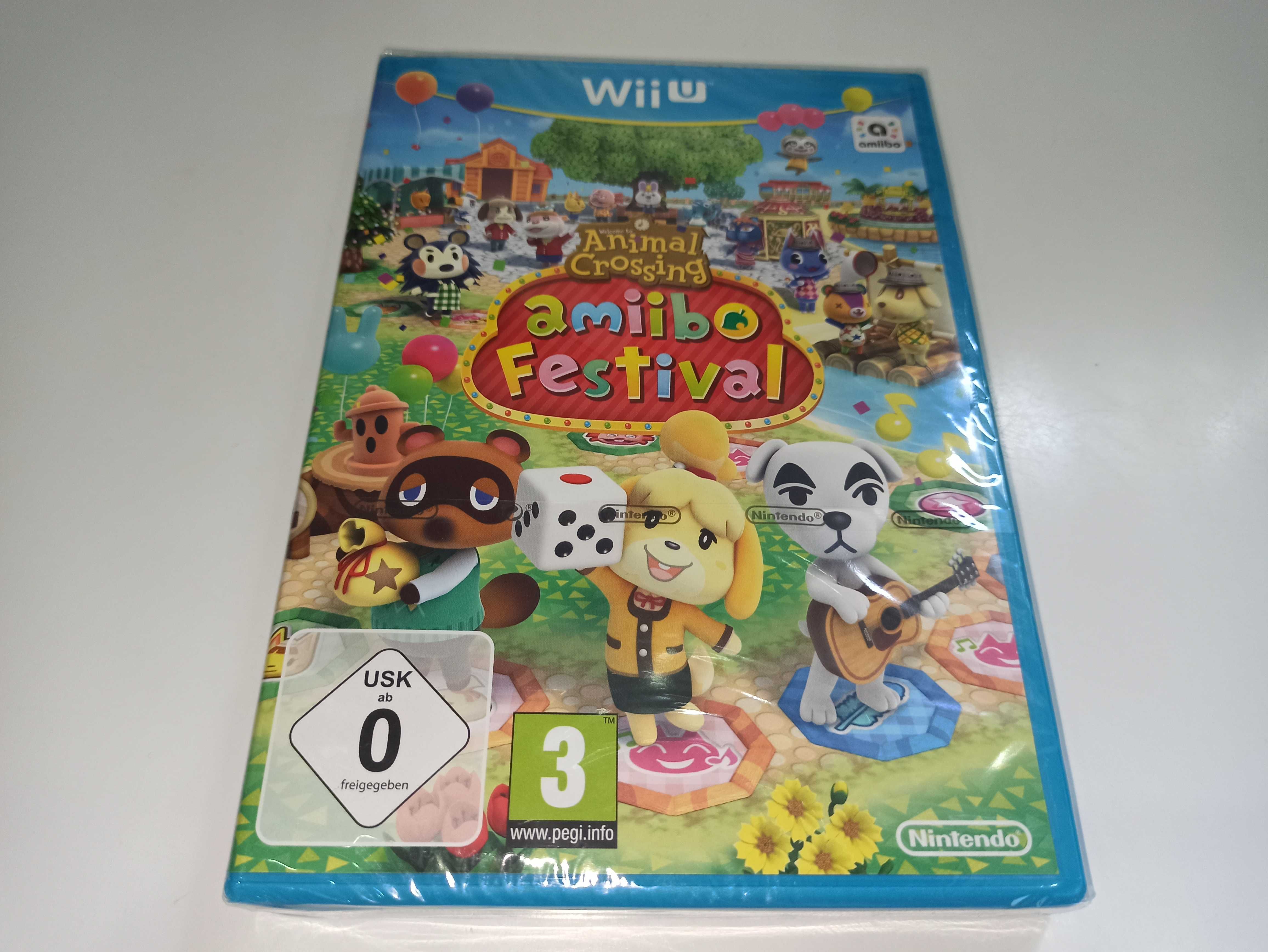 nintendo wii u ANIMAL CROSSING AMIIBO FESTIVAL nowa! Folia unikat